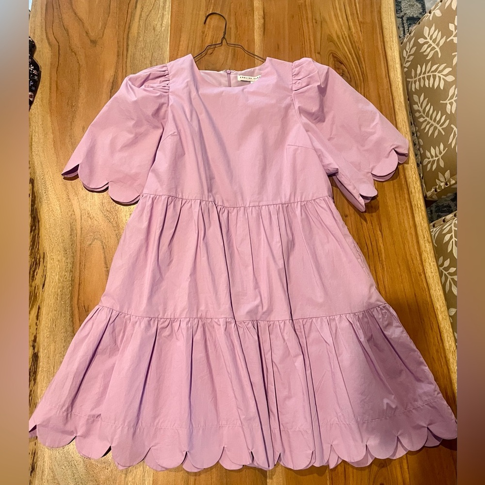 Lavender Scalloped Dress